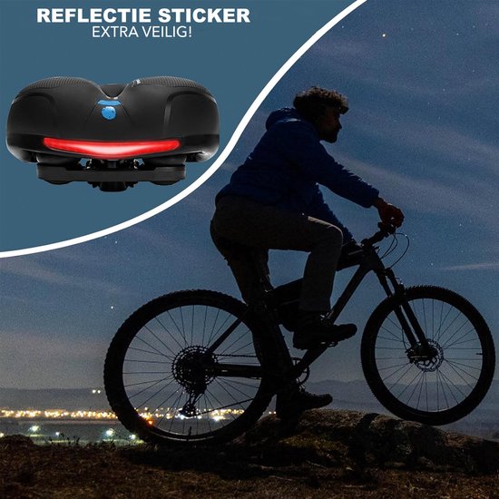 Fietszadel - Cloudcomfort Max Zadel - Comfortmax zadel - Cloudcomfort Pro Zadel - Fietszadel Heren Prostaat - Gelzadel - Gel Zadel - Dames en Heren - Zacht -
