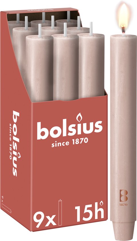Bolsius Rustiek Kaars 190/68mm 85hr Wit 6 stuks - Hygiëne Service Nederland