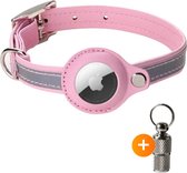 ACE PETS - Kattenhalsband met airtaghouder - Veilig - Reflecterend - Verstelbaar - Waterbestendig - zonder gps tracker kat - Roze - XS cm: 19-26.5 CM