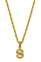 Collier en or rappeur dollar américain