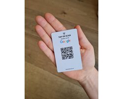 Google Review Kaart - boost je reviews - Google Review Card - Google Recensie Kaart - Google Review - Google - NFC card - NFC kaart - NFC - QR - PVC - SEO - Recensies - Met NFC & QR - Mis geen enkele review