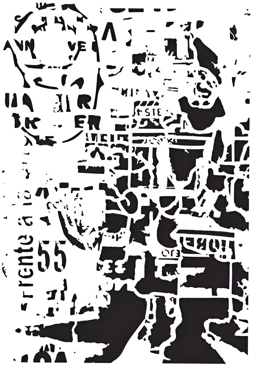 Cadence Mixed Media Stencil MA76 21x29 cm