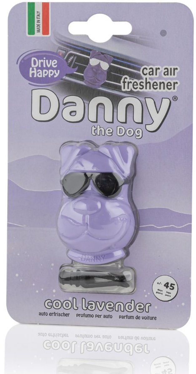Danny The Dog – Autoparfum - Cool Lavender - 6 tot 8 weken geur - Autogeur
