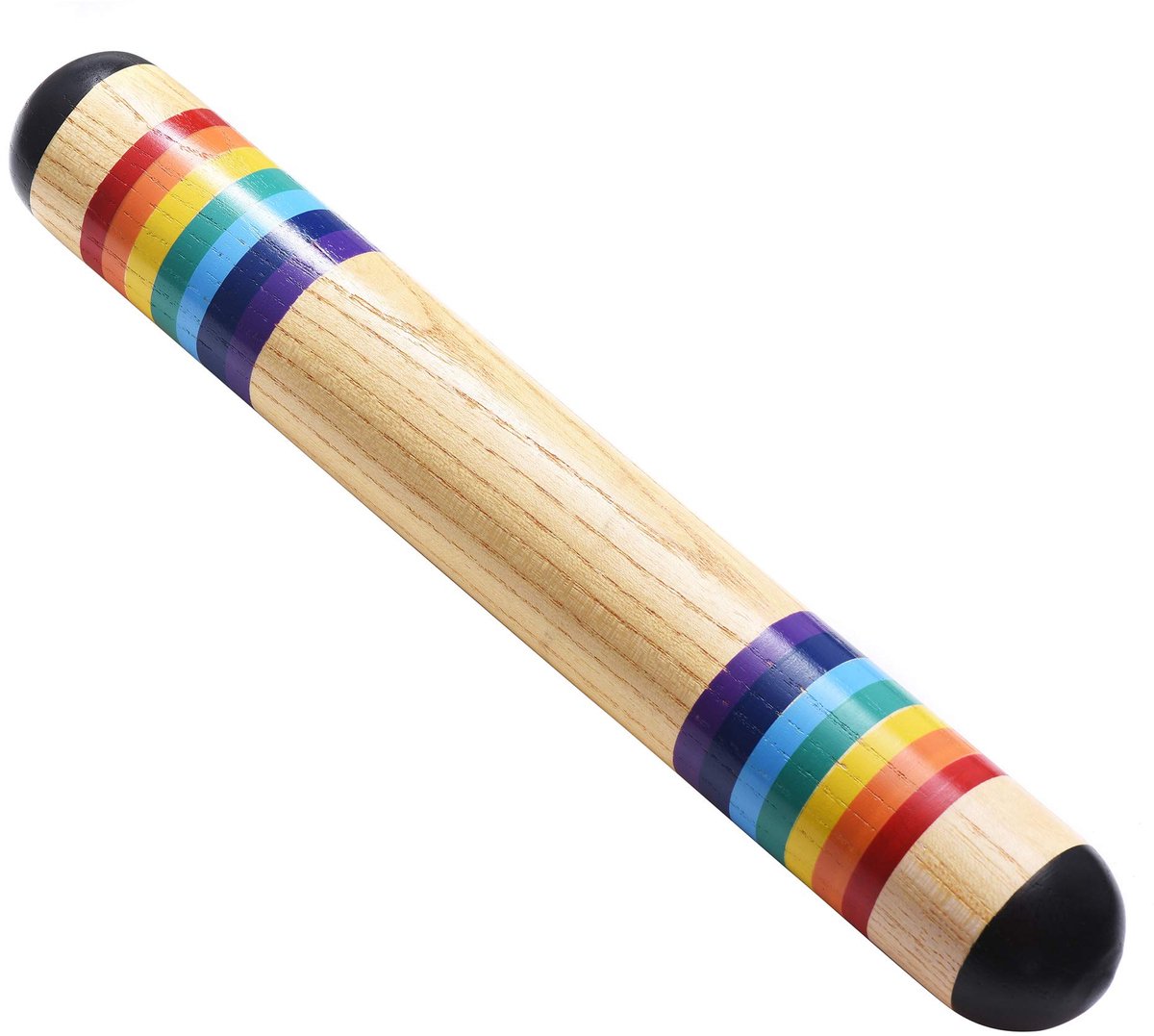 13,8 inch houten regenmaker muziekinstrument, regenmaker met schudbuis en schudstok.