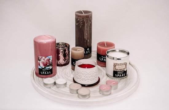 kaarsen pakket - Wit - Roze - (Pink Passion) - valentijn cadeau -  cadeaupakket valentijn | bol.com