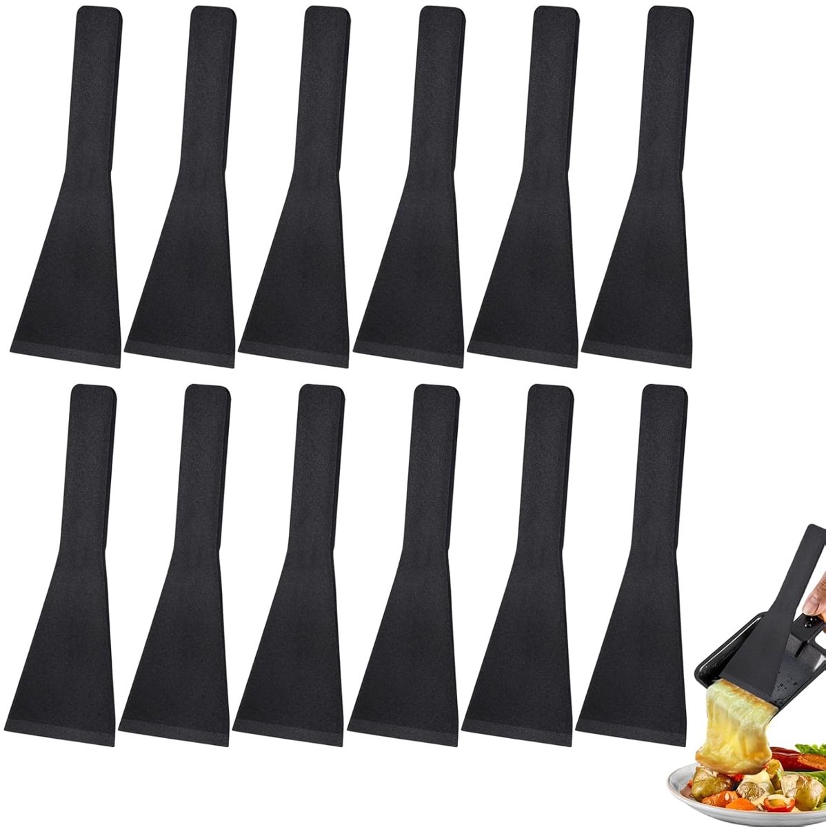 Praktische Keukenspatel - Set van 12 - Hoogwaardige Nylon - Temperatuurbestendig
