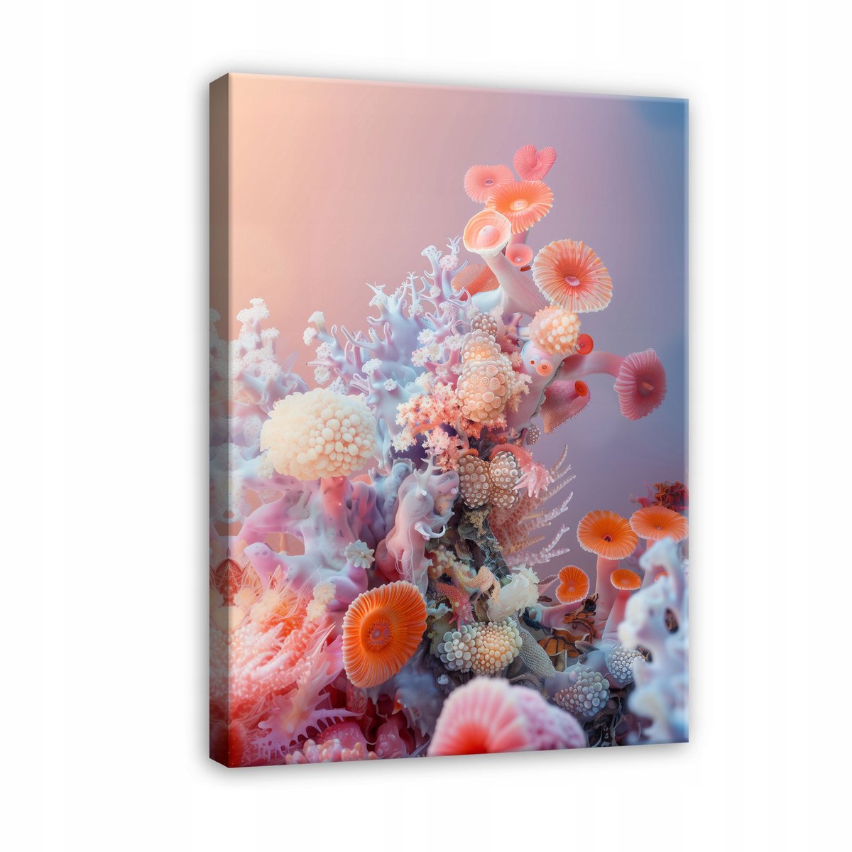 WALLARENA Canvas schilderij - 120x80 cm - afbeelding van een koraalrif in de oceaan voor woonkamer en slaapkamer multikleurig