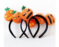 Halloween Pompoen Hoofdbanden - Leuke Dames Hoofdbanden - 3-Pack - Cosplay Kostuum Hoofdbanden - Halloween Feest Accessoires - Feest Gunsten