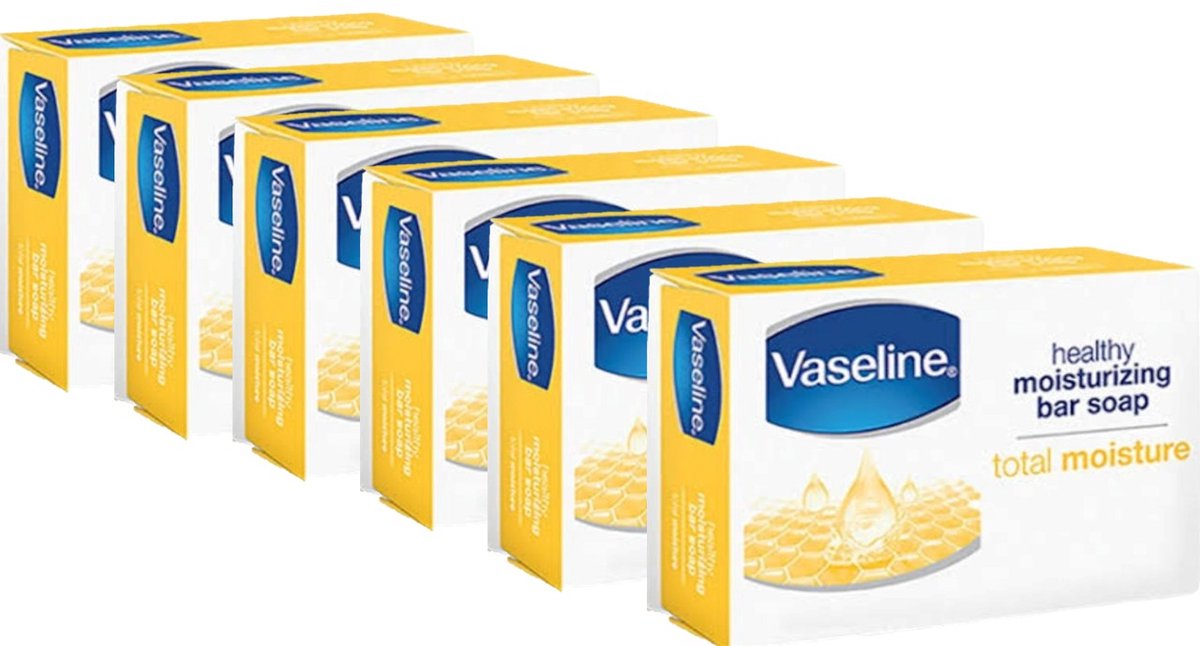 Vaseline Zeep - Healthy Plus Bar Soap - Voordeelverpakking 6 x 75 Gram