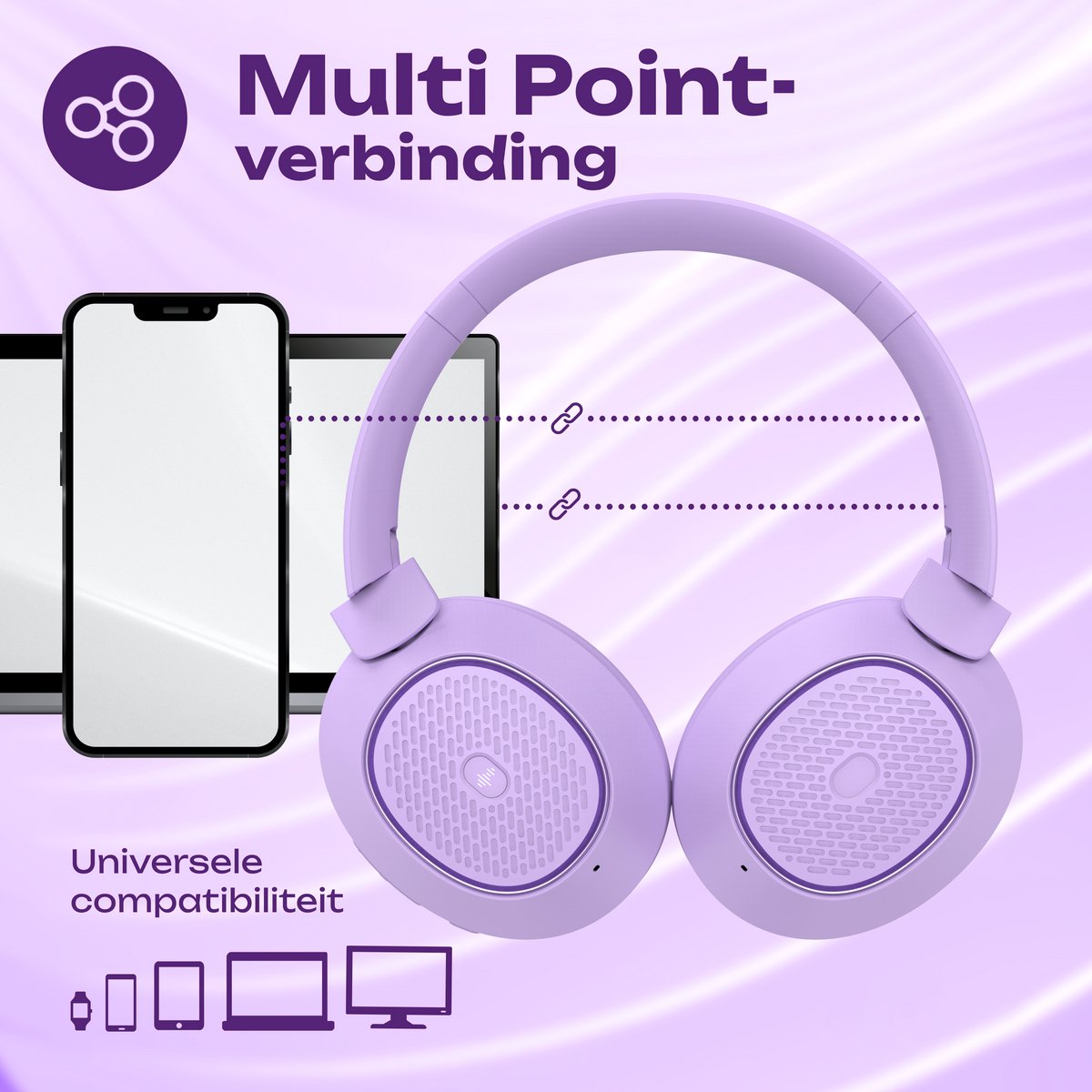 PowerLocus Universe Draadloze Koptelefoon met Hybride ANC - afbeelding 2
