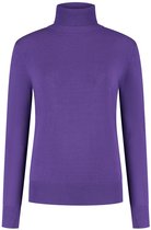 DAMES COLTRUI - Glad Gebreid - Viscose - Kleur Paars - Maat XXL