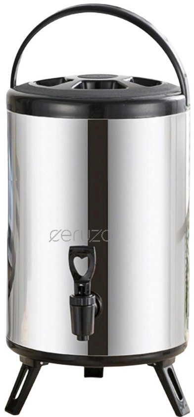 Distributeur de boissons Thermos Ceruzo - 10 litres - Acier inoxydable - Distributeur isotherme avec robinet