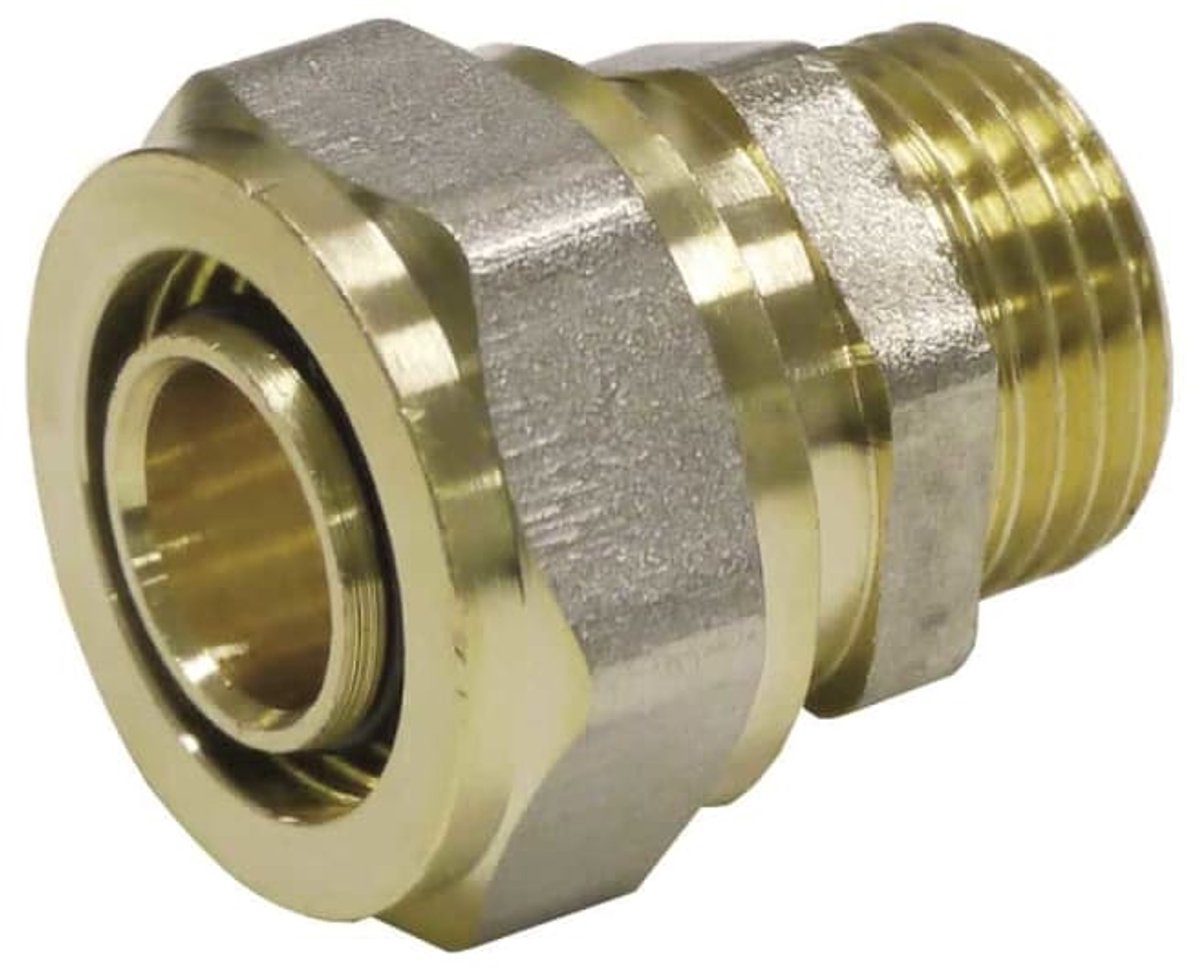 Schroeffitting Koppeling 20 x 2 - 1/2" AG