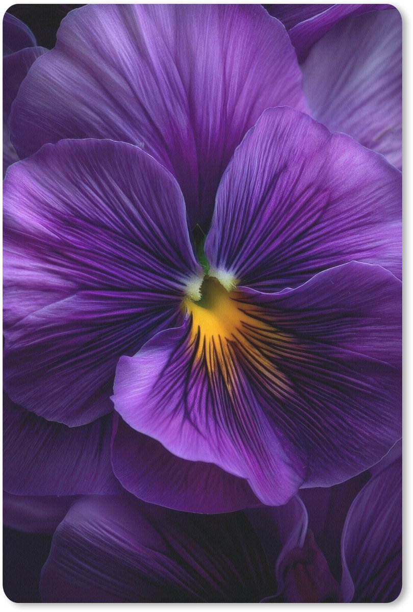 Muismat 18x27 cm - Mousepad Paars - Viool - Diepte - Muismatten