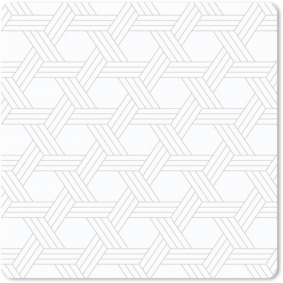 Muismat 20x20 cm - Mousepad Grafisch - Patroon - Modern - Driedubbel - Muismatten