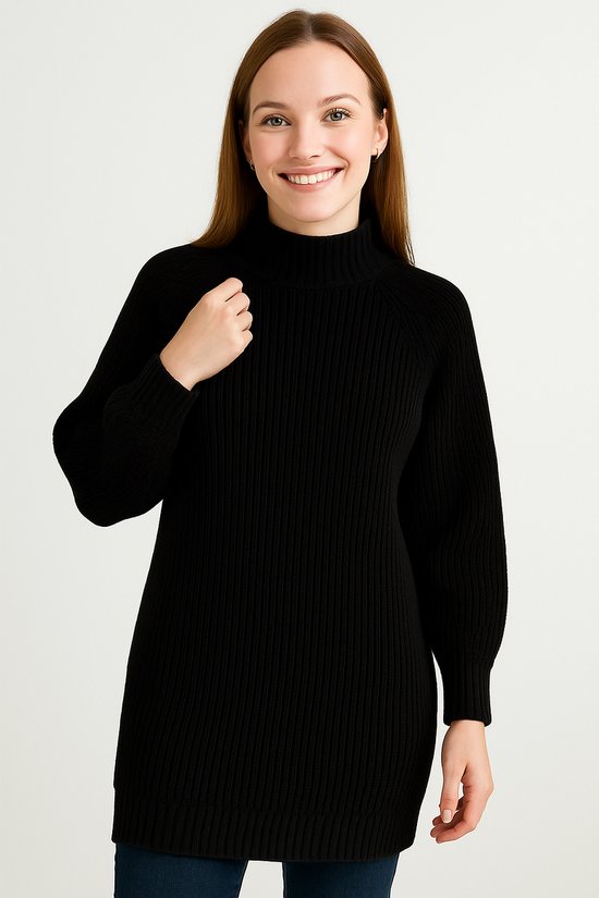 Thermisch shirt extra warme dameslegging met rolkraag lange mouwen winter 2022 strakke gebreide trui met een smalle zwarte trui onder de kleding dames edel, geel, One size