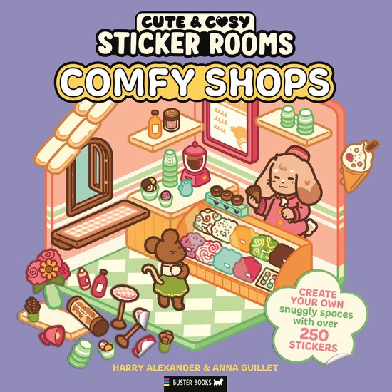 Cute & Cosy- Sticker Rooms: Comfy Shops - cover