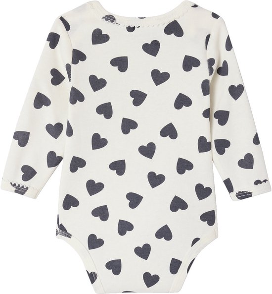 JiAmy Baby wikkelbody set 3-delig met omslagmouwen en pompbroek met