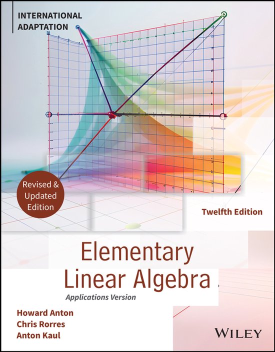 Elementary Linear Algebra, Application Version, Internationa ... - cover