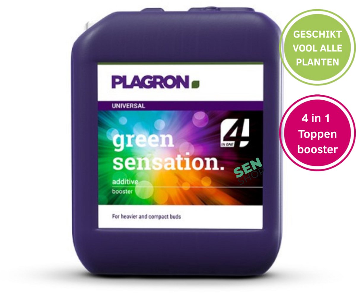 Plant versterker Greensensation 1L, Greensensation 1L, Plagron Greensensation 1L, Toppen afharder 1L, Bloeistimulator 1L, Plant afharder, Plagron, Top booster, Toppen booster