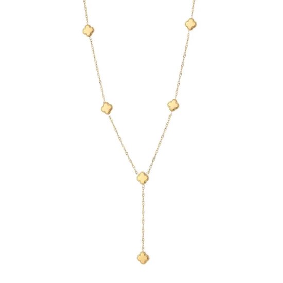 Collier Bijoutheek Trèfles en forme de Y Or