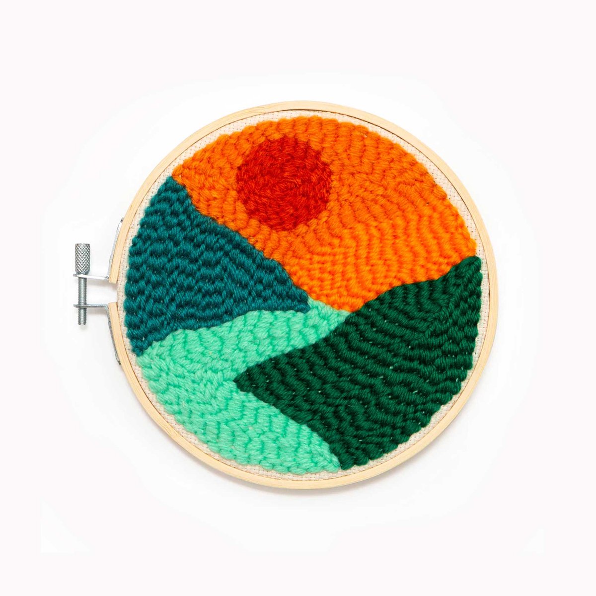 Kikkerland Punch Needle Set - Landscape - DIY Cadeau - DIY set Punch Needle Kit