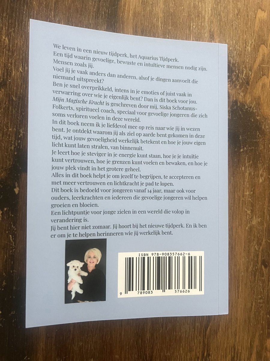 Mijn Magische Kracht – Spiritueel boek voor hooggevoelige jongeren (vanaf 14 jaar) – Over intuïtie, ziel en de band met dieren – Nederlands - back cover