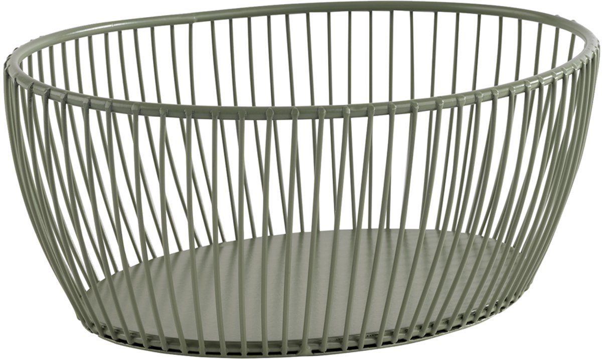 APS Brood- en fruitmand SVART, ovaal, 240 x 190 mm, wit