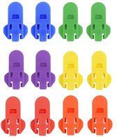 Blikopener - 12 Stuks - Can Opener - Blikjesopener - Blikopener Voor Blikjes - Blikjes Sluiter - Drinkblik Opener - Can Lock - Hulpmiddel Voor Reuma - Blikjes Opener Frisdrank - Rankblikjes Afsluiter - Tegen Insecten En Lekken - 6 Kleuren