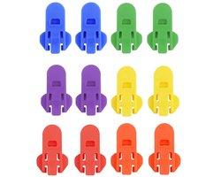 Blikopener - 12 Stuks - Can Opener - Blikjesopener - Blikopener Voor Blikjes - Blikjes Sluiter - Drinkblik Opener - Can Lock - Hulpmiddel Voor Reuma - Blikjes Opener Frisdrank - Rankblikjes Afsluiter - Tegen Insecten En Lekken - 6 Kleuren
