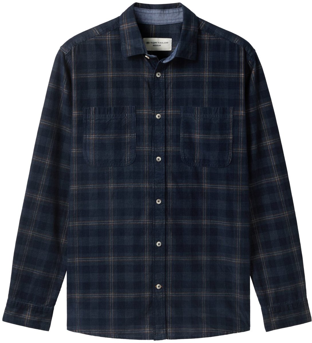 Tom Tailor - Hemd - Maat S - Mannen - 36631 navy dark - katoen