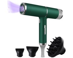 BlowSense® T-Power - Föhn met diffuser - Ionentechnologie - Stil/Krachtig/Effectief - Haardroger - Smaragd Groen - 2026 Model