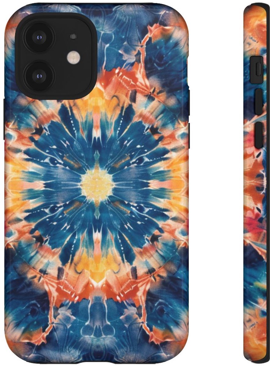 Vrolijk Tie-Dye Mandala Patroon – Telefoonhoesje Geschikt voor iPhone 12