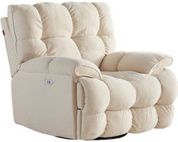Witte relaxfauteuil – Model Plume