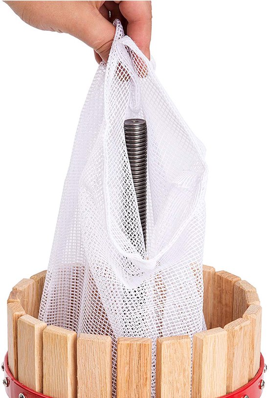 Hout Handmatige Fruitpers 18L - Traditionele Capaciteit Sap Pers voor Appels, Peren & Druiven — afbeelding 4