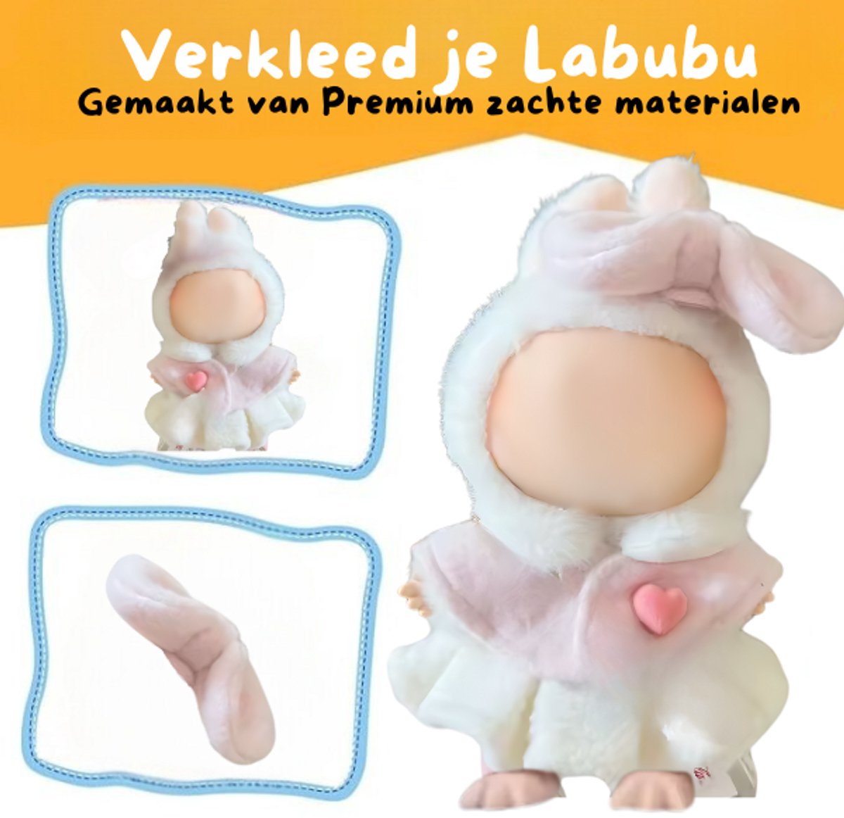 Stijlvol Schattig Outfitje Kleding – Cute & Chic Accessoire Geschikt voor Poppen (Pop Niet Inbegrepen)