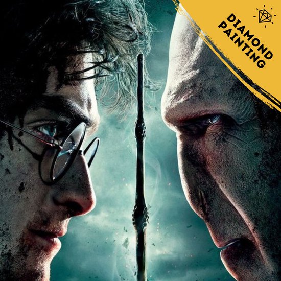 La planète Hobby | Peinture de diamants Harry Potter 30x40cm - Poudlard - JK Rowling - Peinture de diamants Adultes - Peinture de diamants Enfants - Forfait Peinture de diamants Complet - Pierres Carrées