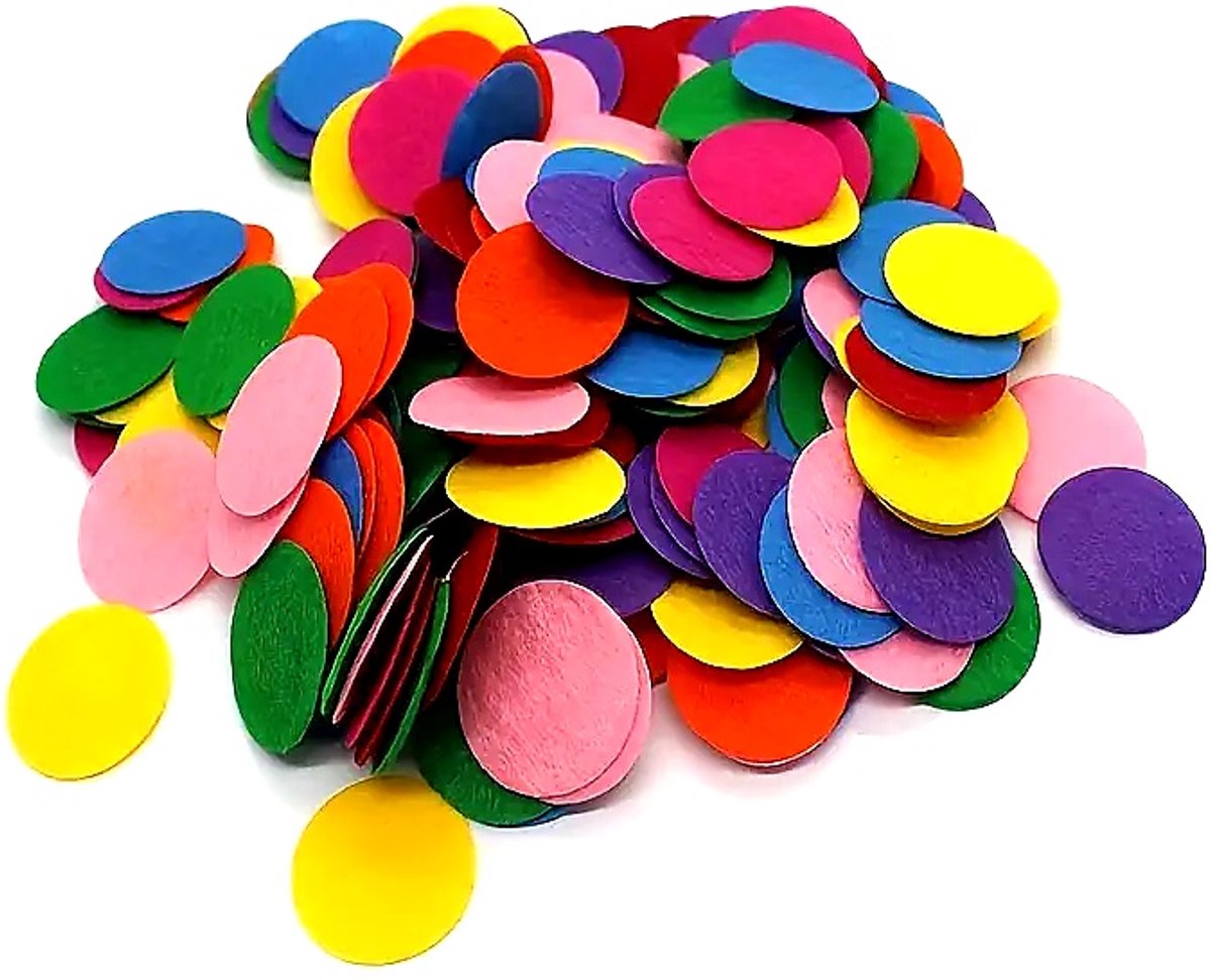 FSW-Products Vilten Knutselcirkels - 200 stuks - 2 cm - Hobby & DIY