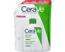 CeraVe Hydraterende Reinigingscrème Navulling - voor de Normale tot Droge Huid - met 3 Essentiële Ceramiden - 473ml