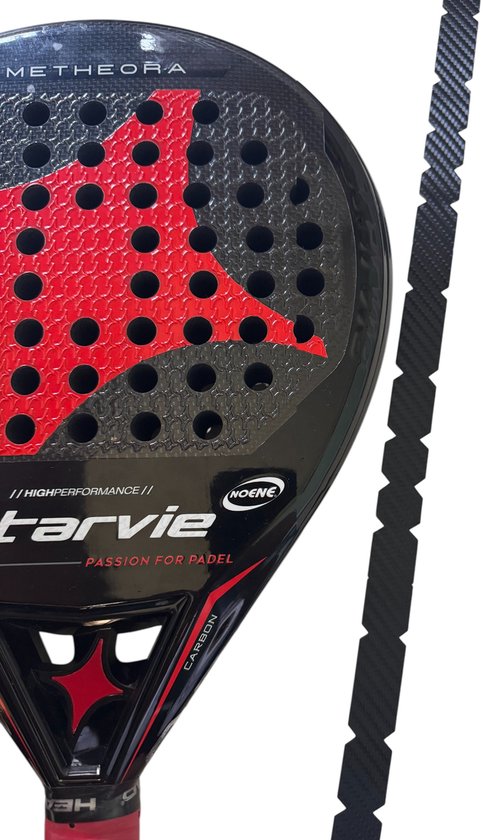 Universele Padelracket Protection Strip - Beschermstrip – Zelfklevend – Carbon Look – Zwart Universele Padelracket Protection Strip - Beschermstrip – Zelfklevend – Carbon Look – Zwart