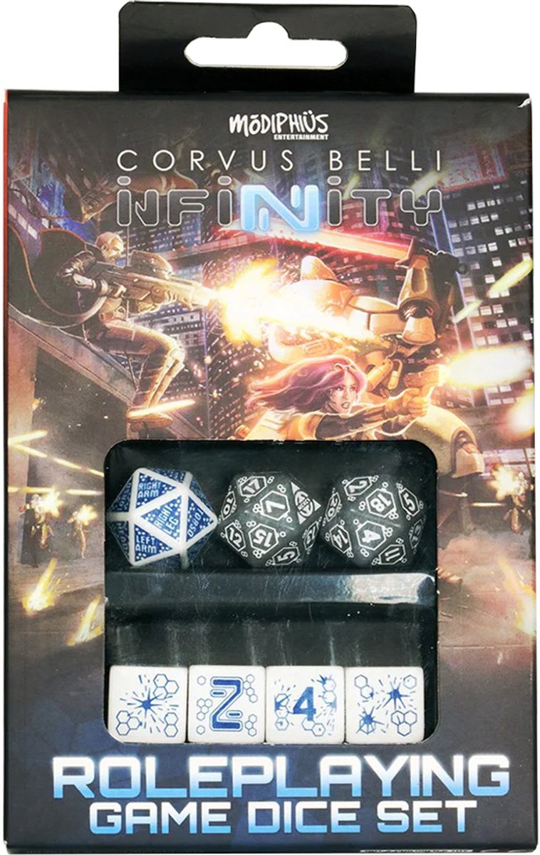 Infinity RPG: Mercenary Dice Set - RPG Accessoire - Modiphius Entertainment