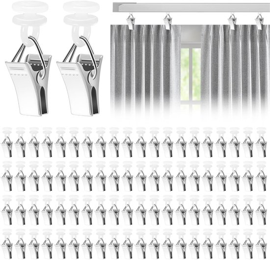 Moderne 100 Stuks Plastic Gordijnhaken Van Goede Kwaliteit Accessoires Voor Het