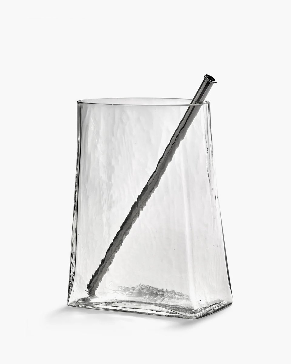 Serax Kris Van Assche Josephine vaas 03 24x12cm H32cm transparant