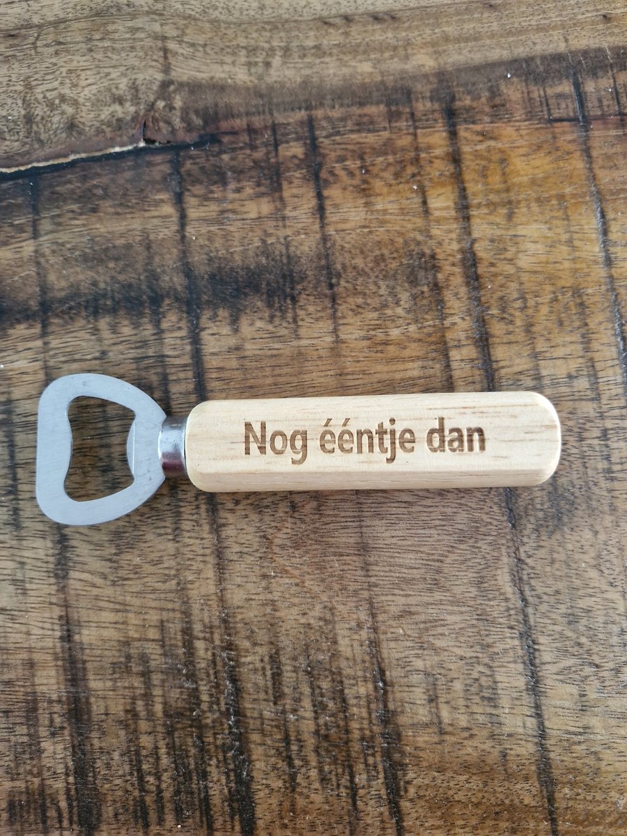 Hand Flesopener Nog ééntje dan
