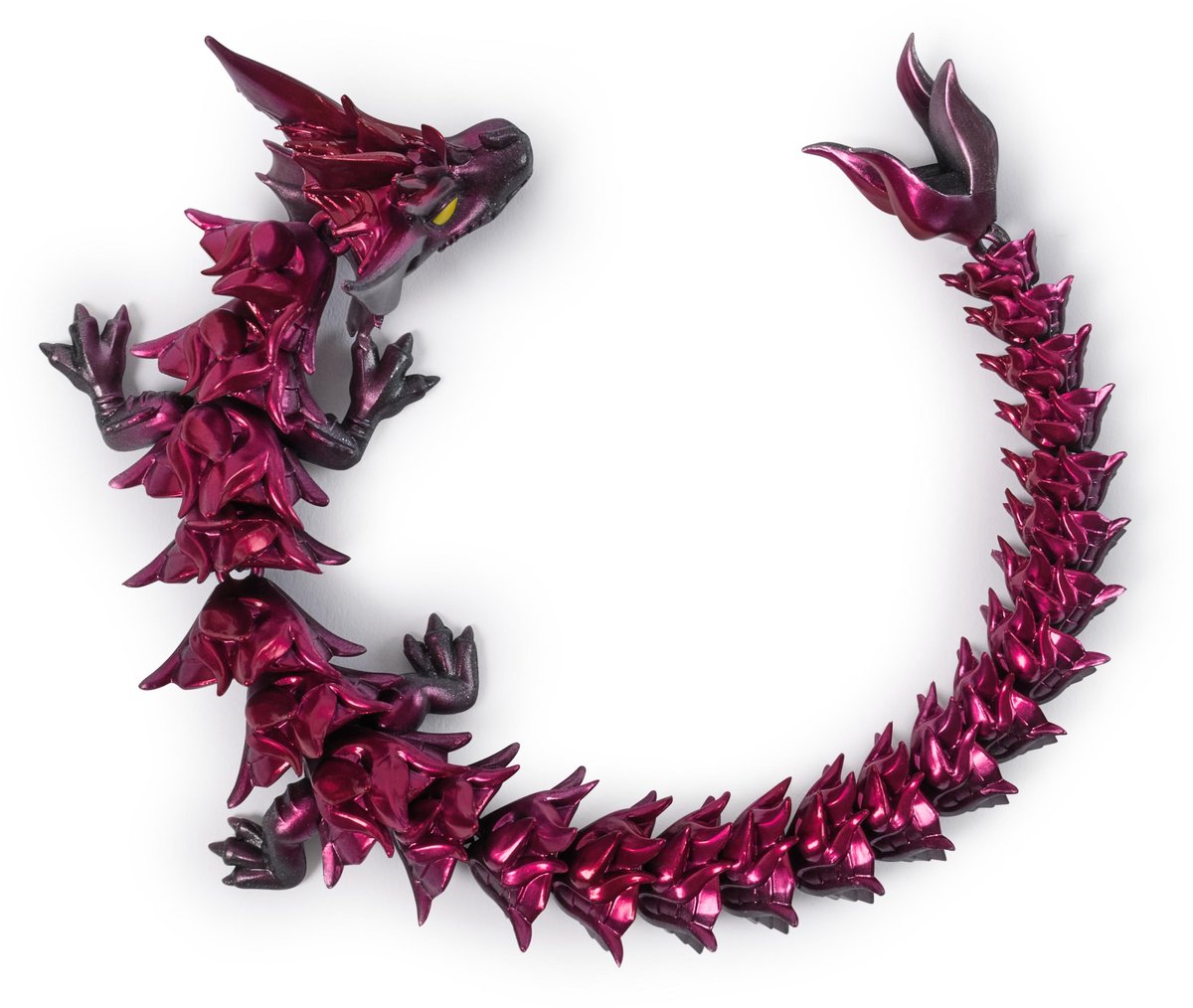 CrystaLynx Dragons, beweegbaar drakenfiguur van 32 cm met verrassingsei, fidgetspeeltje voor thuiskantoren en decoratie voor bureaus (stijlen kunnen verschillen) — afbeelding 6