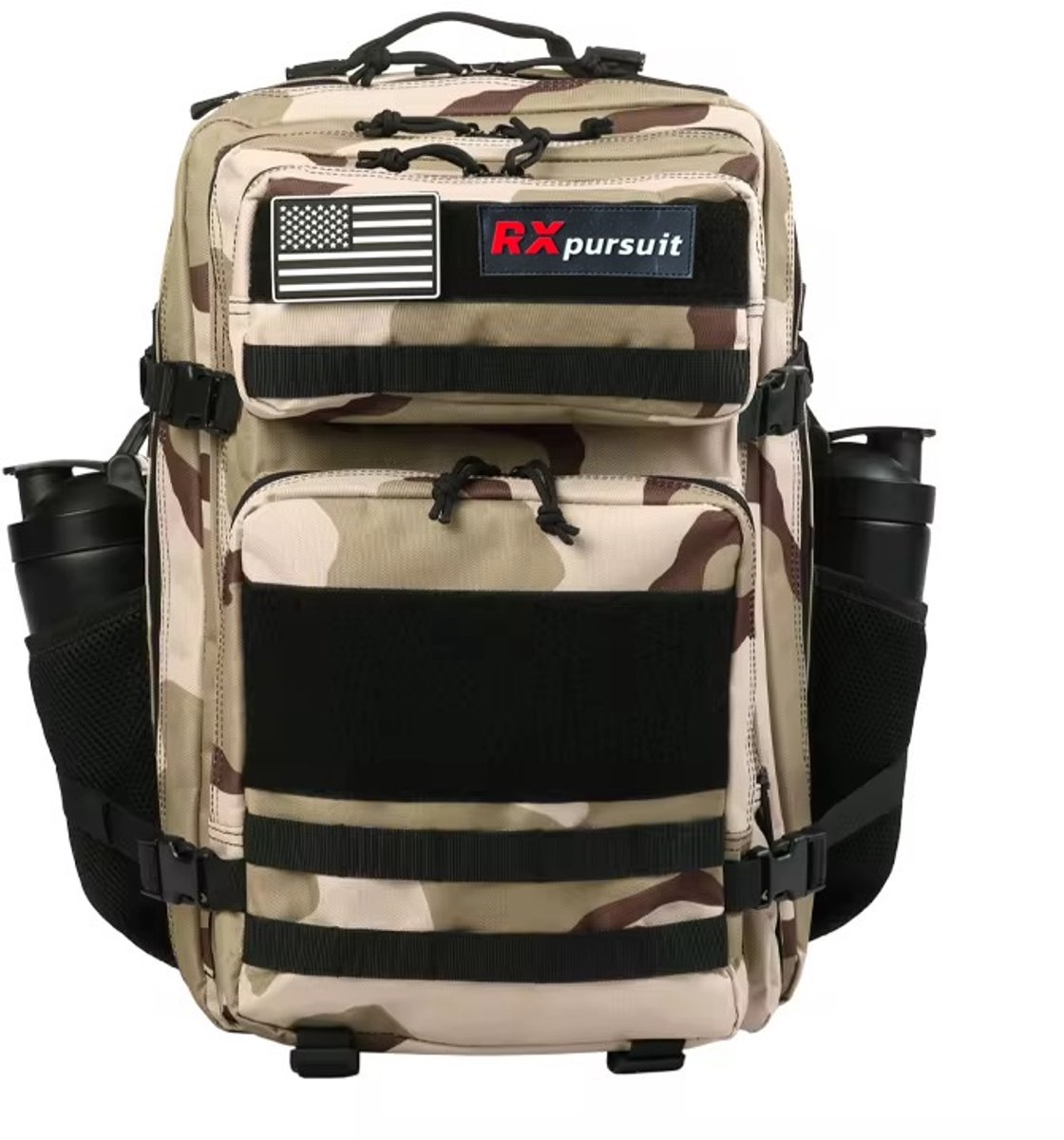 RXpursuit Tactical Backpack - Sporttas - 45L - Fitness - CrossFit - Hyrox - Sport Tas - Dessert Camo