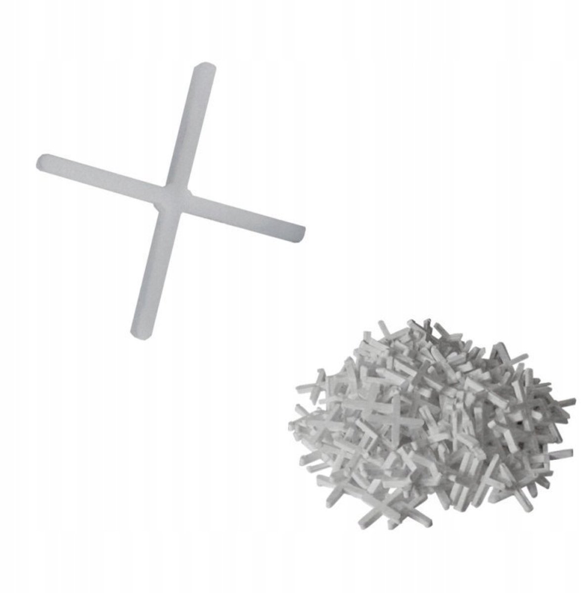 Dedra - Afstandskruisjes voor Tegels - 5 mm - 200 stuks - Wit - Kunststof