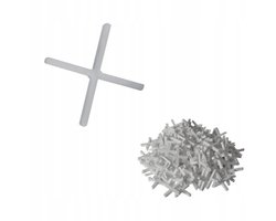 Dedra - Afstandskruisjes voor Tegels - 5 mm - 200 stuks - Wit - Kunststof