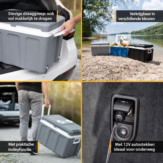 TZS First Austria Thermo-Elektrische Koelbox 12V en 230 volt - 45L - Frigobox - Grijs van TZS First Austria — afbeelding 5