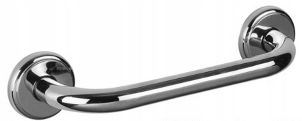 Bisk - Rechte Badgreep - 22,8 cm - Chroom - Roestvrij staal